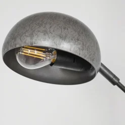 hofstein Lampadaire Siamado Bois foncé, Nickel mat, 5 lumières