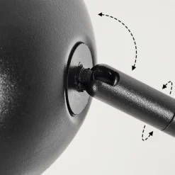 hofstein Lampadaire Siamado Noir, 5 lumières