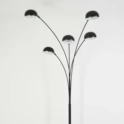 hofstein Lampadaire Siamado Noir, 5 lumières