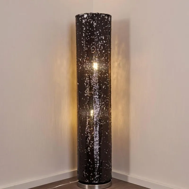 Lampes En Tissu-hofstein Lampadaire Sjaelland Chrome, 2 lumières