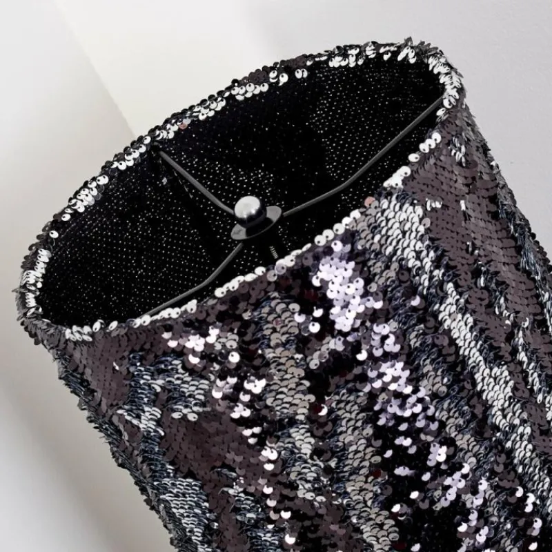 Lampes En Tissu-hofstein Lampadaire Sjaelland Chrome, 2 lumières