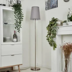 Lampes En Tissu-hofstein Lampadaire Snar Nickel mat, 1 lumière