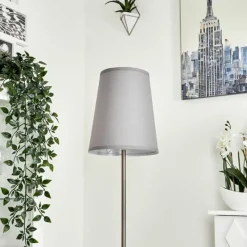 Lampes En Tissu-hofstein Lampadaire Snar Nickel mat, 1 lumière