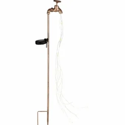 Lampes Dorées-Luminaires Globo Lighting Lampadaire solaire Globo WASSERHAHN LED Or, 60 lumières