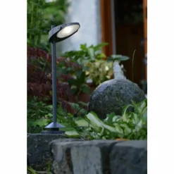 Luminaires Lutec Lampadaire solaire Lutec STACK LED Gris, 3 lumières