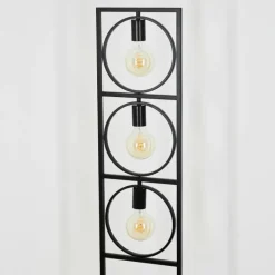 Lampes Industrielles-hofstein Lampadaire Srelau Noir, 3 lumières