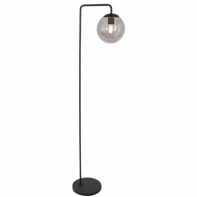 Suspension Verre Fumé-Luminaires Steinhauer Lampadaire Steinhauer Bollique Noir, 1 lumière