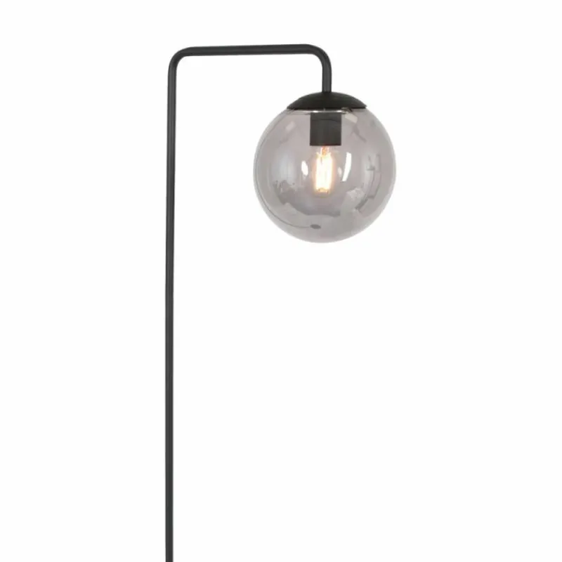 Suspension Verre Fumé-Luminaires Steinhauer Lampadaire Steinhauer Bollique Noir, 1 lumière
