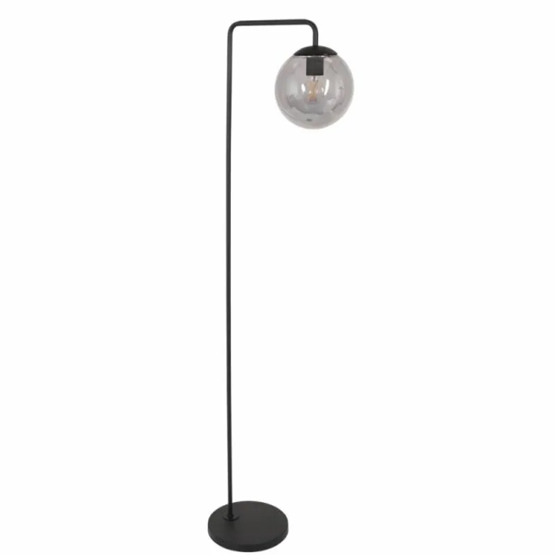 Suspension Verre Fumé-Luminaires Steinhauer Lampadaire Steinhauer Bollique Noir, 1 lumière