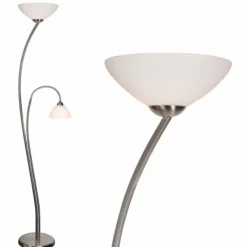 Luminaires Steinhauer Lampadaire Steinhauer CAPRI Acier inoxydable, 2 lumières* Lampadaires Et Lampes Sur Pied