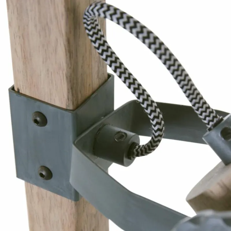 Lampes Industrielles-Luminaires Steinhauer Lampadaire Steinhauer Gearwood Gris, Bois clair, 2 lumières