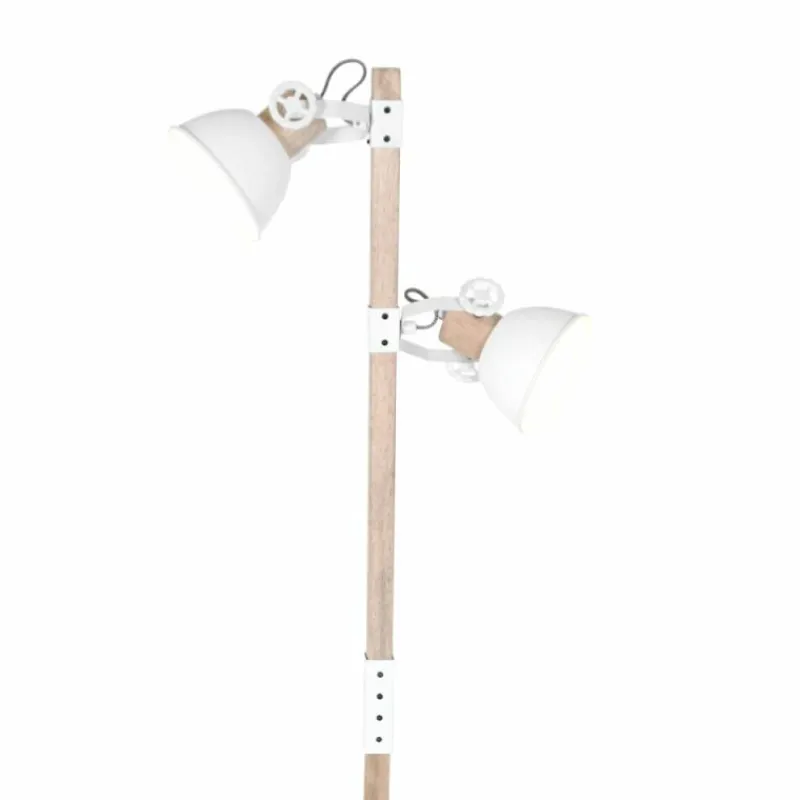 Lampes Industrielles-Luminaires Steinhauer Lampadaire Steinhauer Gearwood Bois foncé, Blanc, 1 lumière