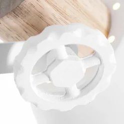 Lampes Industrielles-Luminaires Steinhauer Lampadaire Steinhauer Gearwood Bois foncé, Blanc, 1 lumière