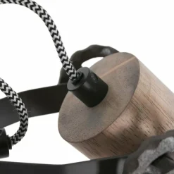 Lampes Industrielles-Luminaires Steinhauer Lampadaire Steinhauer Gearwood Anthracite, Bois foncé, 2 lumières