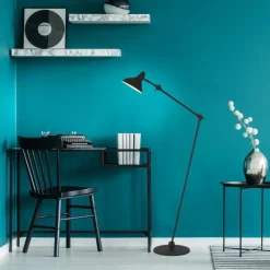 Lampes Industrielles-Luminaires Steinhauer Lampadaire Steinhauer Kasket Noir, Blanc, 1 lumière