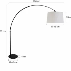 Luminaires Steinhauer Lampadaire Steinhauer Lilac Noir, 1 lumière* Lampadaires Et Lampes Sur Pied