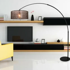 Luminaires Steinhauer Lampadaire Steinhauer Lilac Noir, 1 lumière* Lampadaires Et Lampes Sur Pied