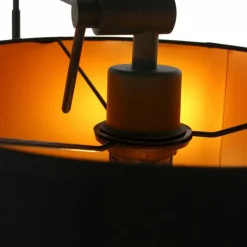 Lampes En Tissu-Luminaires Steinhauer Lampadaire Steinhauer Linstrom Noir, 2 lumières