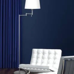 Lampes En Tissu-Luminaires Steinhauer Lampadaire Steinhauer MEXLITE Acier inoxydable, 1 lumière