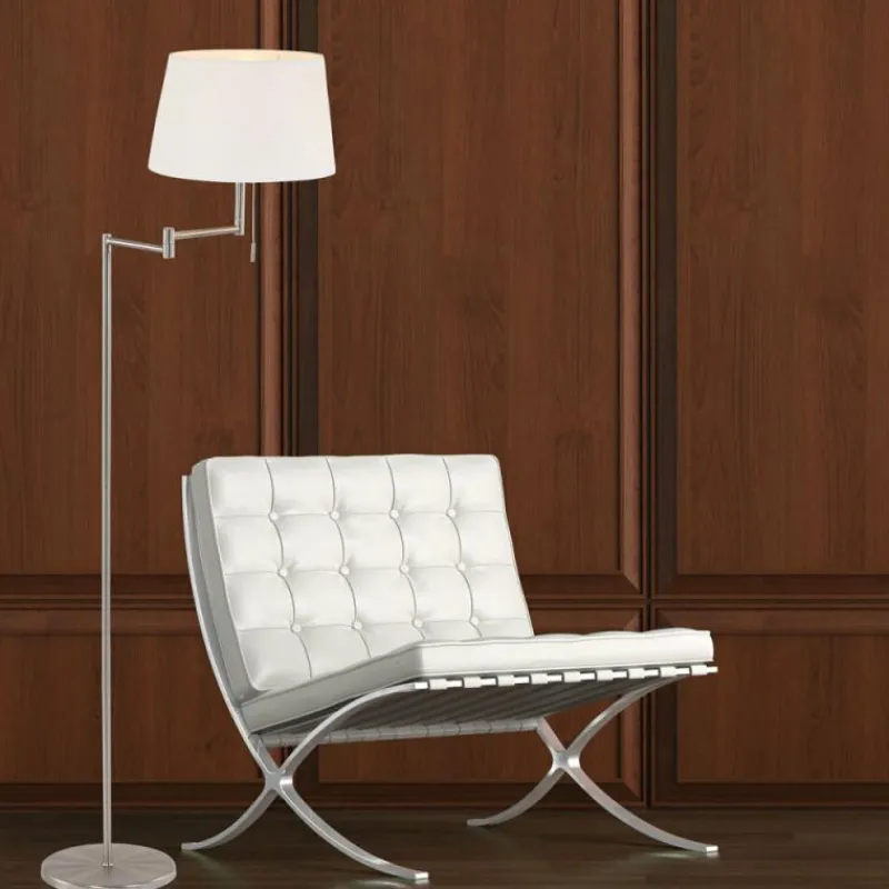 Lampes En Tissu-Luminaires Steinhauer Lampadaire Steinhauer MEXLITE Acier inoxydable, 1 lumière