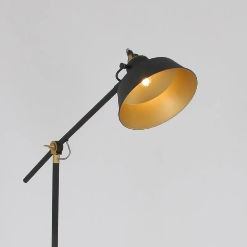 Luminaires Steinhauer Lampadaire Steinhauer Mexlite Noir, 1 lumière* Lampadaires Et Lampes Sur Pied