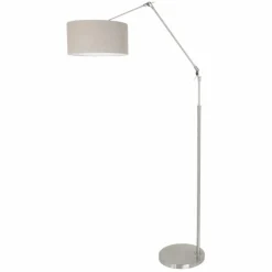 Lampes En Tissu-Luminaires Steinhauer Lampadaire Steinhauer Prestige Chic Acier brossé, 1 lumière