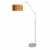 Lampes En Tissu-Luminaires Steinhauer Lampadaire Steinhauer Prestige Chic Acier brossé, 1 lumière