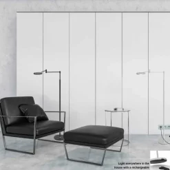 Luminaires Steinhauer Lampadaire Steinhauer Soleil LED Acier brossé, 1 lumière* Éclairage Led