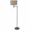 Lampes En Tissu-Luminaires Steinhauer Lampadaire Steinhauer Stang LED Noir, 2 lumières