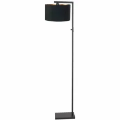 Lampes En Tissu-Luminaires Steinhauer Lampadaire Steinhauer Stang Noir, 1 lumière