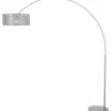 Lampes En Tissu-Luminaires Steinhauer Lampadaire Steinhauer STRESA Acier inoxydable, 1 lumière