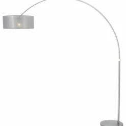 Lampes En Tissu-Luminaires Steinhauer Lampadaire Steinhauer STRESA Acier inoxydable, 1 lumière