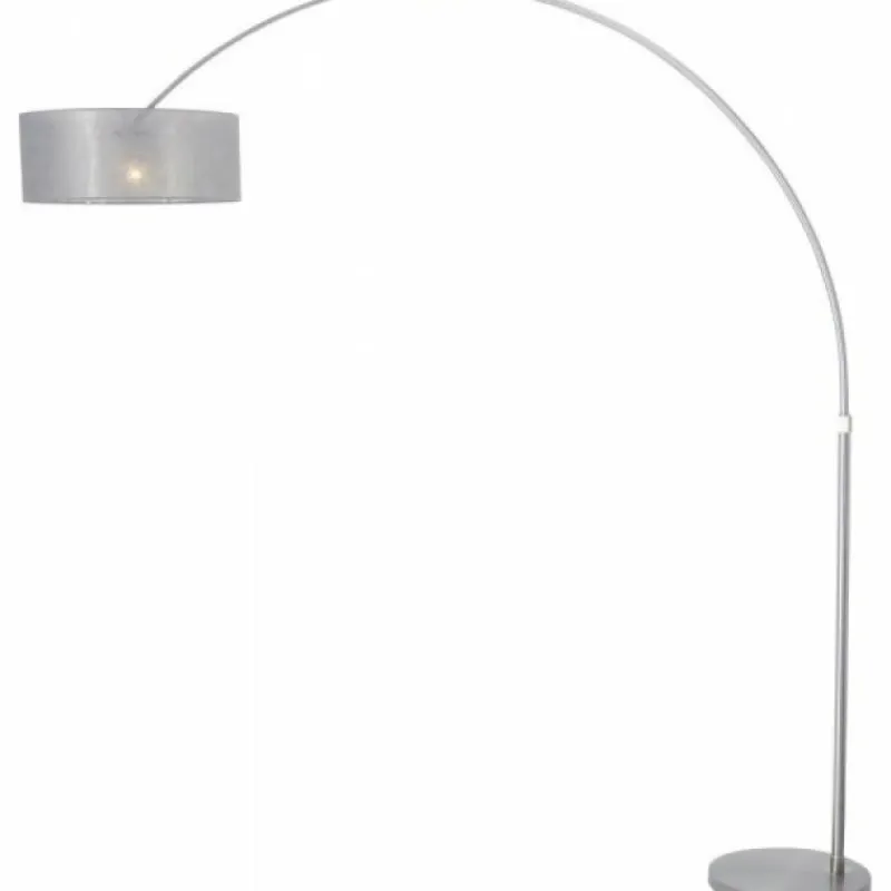 Lampes En Tissu-Luminaires Steinhauer Lampadaire Steinhauer STRESA Acier inoxydable, 1 lumière