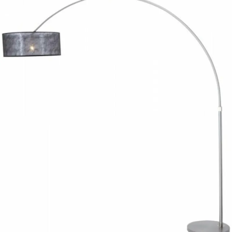 Lampes En Tissu-Luminaires Steinhauer Lampadaire Steinhauer STRESA Acier inoxydable, 1 lumière