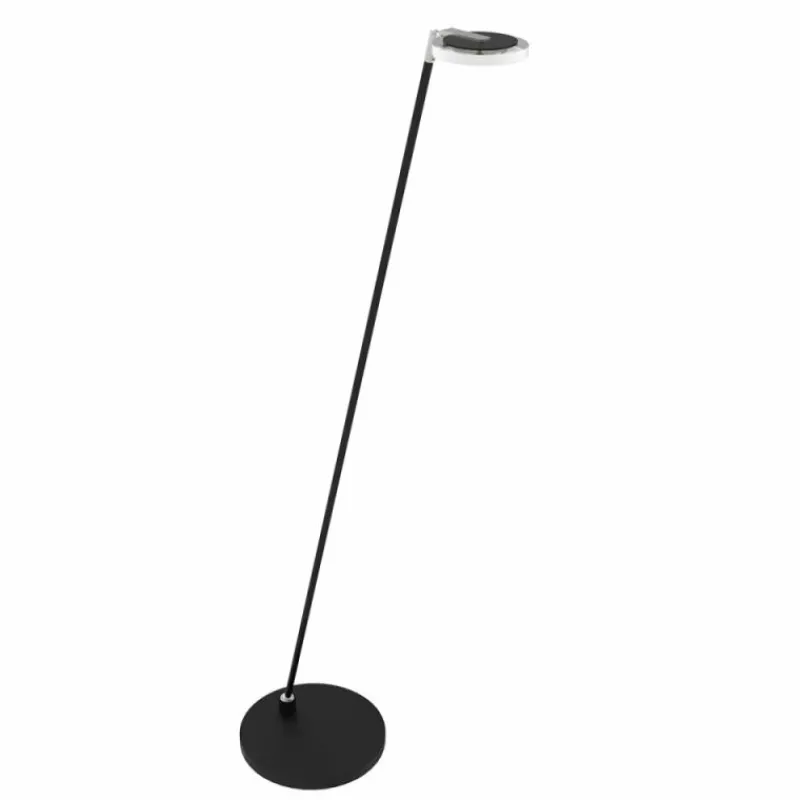 Luminaires Steinhauer Lampadaire Steinhauer Turound LED Acier inoxydable, Noir, 1 lumière