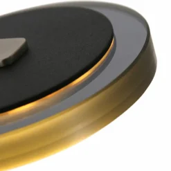 Suspension Verre Fumé-Luminaires Steinhauer Lampadaire Steinhauer Turound LED Noir, 1 lumière