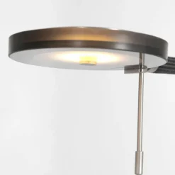 Suspension Verre Fumé-Luminaires Steinhauer Lampadaire Steinhauer Turound LED Acier brossé, 1 lumière