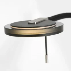 Suspension Verre Fumé-Luminaires Steinhauer Lampadaire Steinhauer Turound LED Noir, 1 lumière