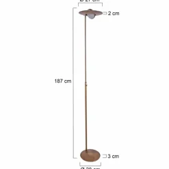 Luminaires Steinhauer Lampadaire Steinhauer Zenith LED Bronze, 1 lumière* Lampadaires Et Lampes Sur Pied