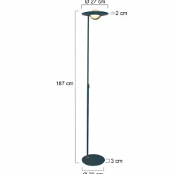 Luminaires Steinhauer Lampadaire Steinhauer Zenith LED Noir, 1 lumière* Éclairage Led