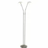 Luminaires Steinhauer Lampadaire Steinhauer ZENITH LED Acier inoxydable, 2 lumières* Lampadaires Et Lampes Sur Pied