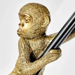 Lampes En Tissu-hofstein Lampadaire Suardi Or, Noir, 1 lumière