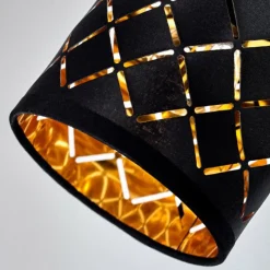 Lampes En Tissu-hofstein Lampadaire Tallaboa Noir, 5 lumières