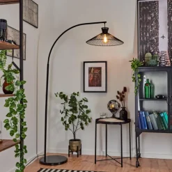 hofstein Lampadaire Tamins Noir, 1 lumière