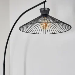 hofstein Lampadaire Tamins Noir, 1 lumière
