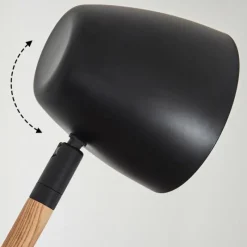 Luminaires Scandinaves-hofstein Lampadaire Tanabita Écru, Noir, 1 lumière