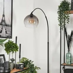 hofstein Lampadaire Tapitapa Noir, 1 lumière