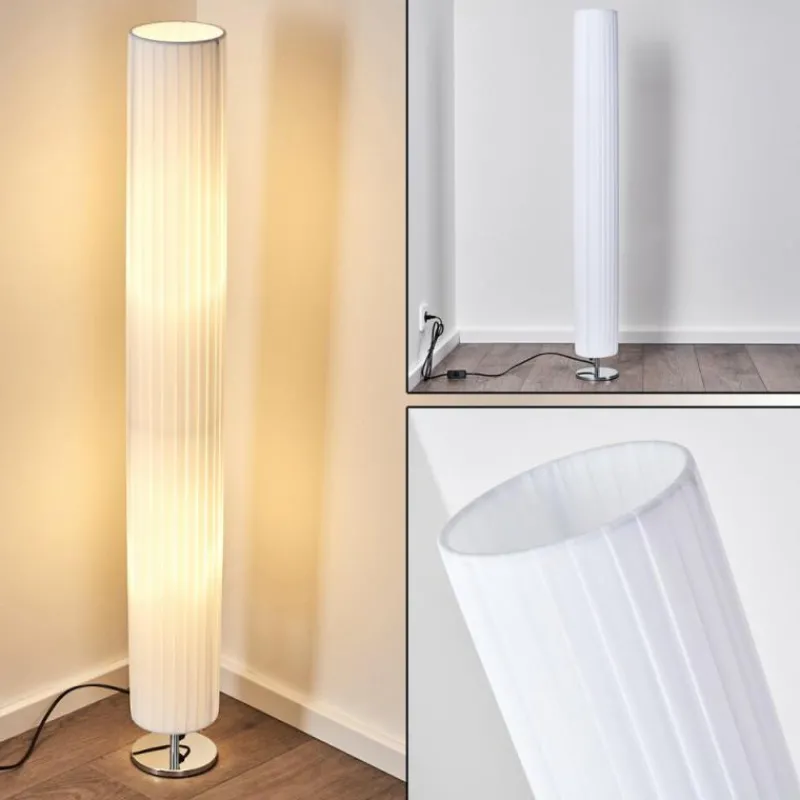 Lampes En Tissu-hofstein Lampadaire Tekmal Chrome, 2 lumières