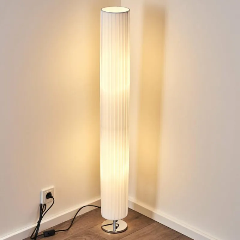 Lampes En Tissu-hofstein Lampadaire Tekmal Chrome, 2 lumières