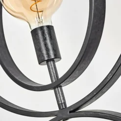 Lampes Industrielles-hofstein Lampadaire Tercel Gris, Noir, 3 lumières